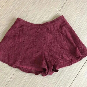Lace, high waisted shorts